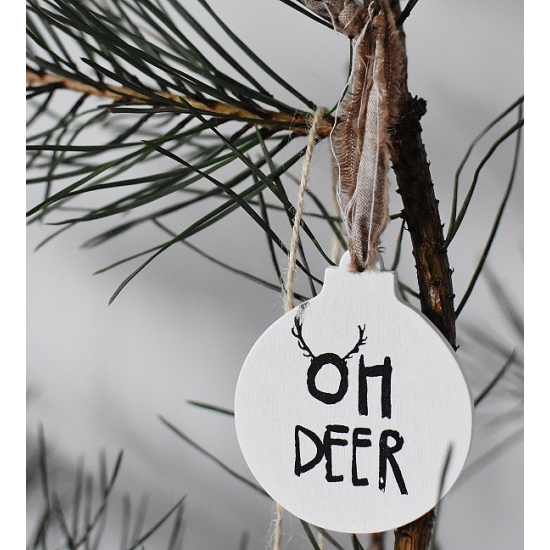 Drewniane Bombki, Oh Deer, Skandynawski Styl